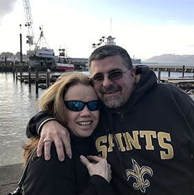 Chris and Rebecca Buras are New Orleans Saints Fans
