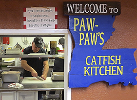 Welcome to Paw Paw's Catfish Kitchen-Sevierville, Tennessee